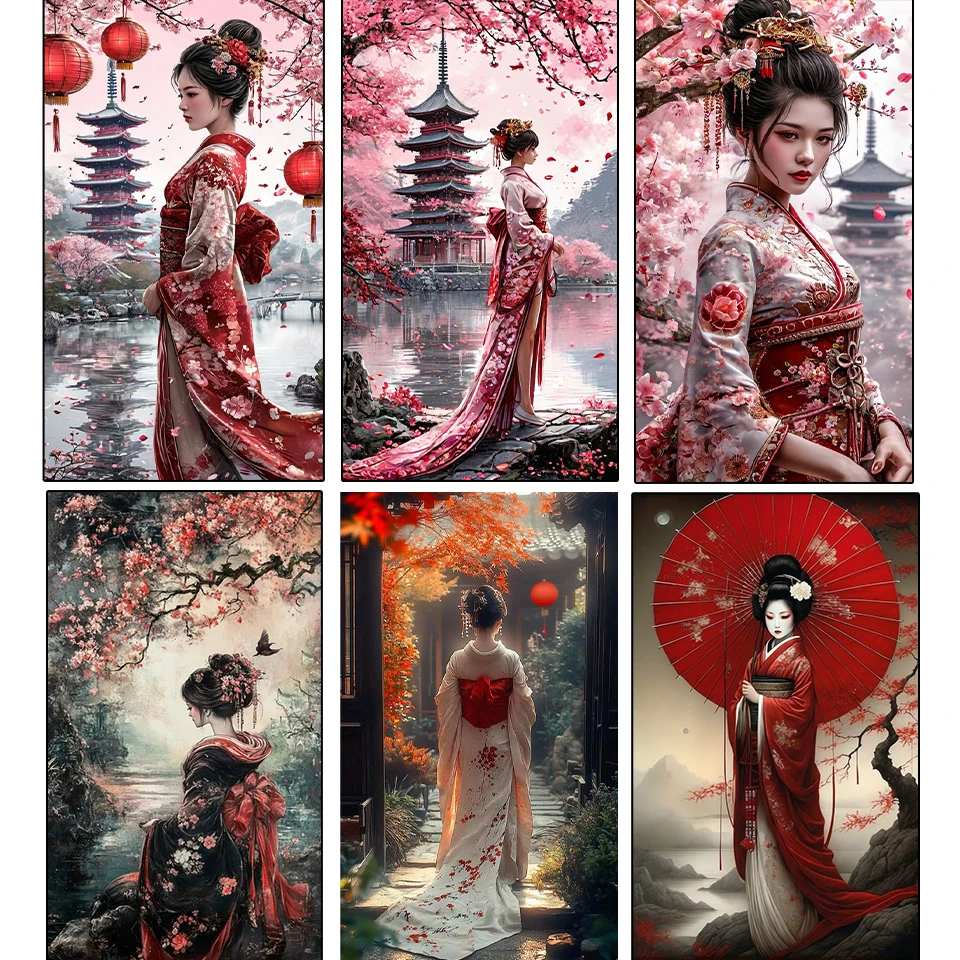 Sakura Pavilion Landscape and Japanese Women's DIY Full Diamond Decorative Painting Diamond Mosaic Cross Embroidery Set
Sakura Pavilion Landscape and Japanese Women's DIY Full Diamond Decorative Painting Diamond Mosaic Cross Embroidery Set