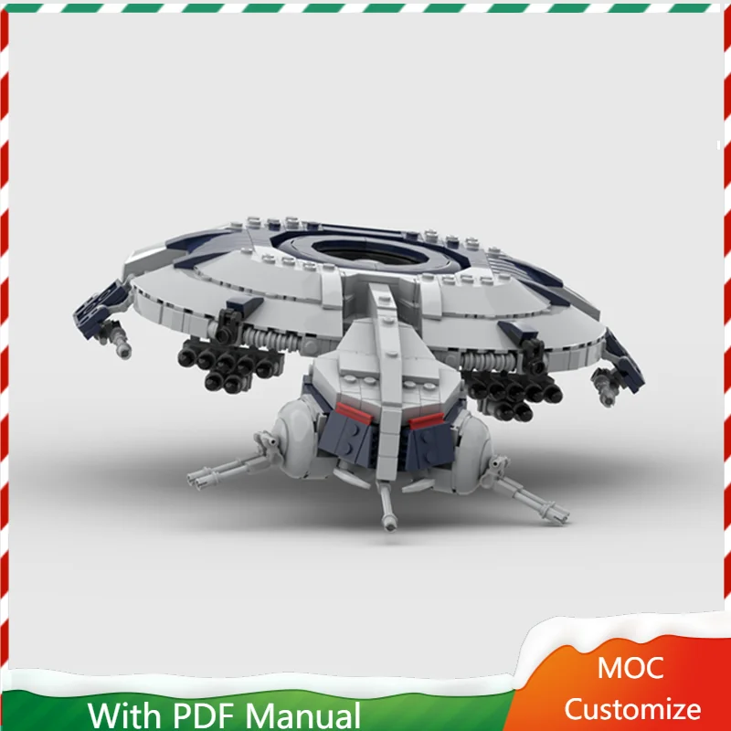 925 PCS MOC Droid Gunship Creative Spaceship Building Blocks Model DIY Set For Children DIY Assembly Display Toys Birthday Gift
925 PCS MOC Droid Gunship Creative Spaceship Building Blocks Model DIY Set For Children DIY Assembly Display Toys Birthday Gift