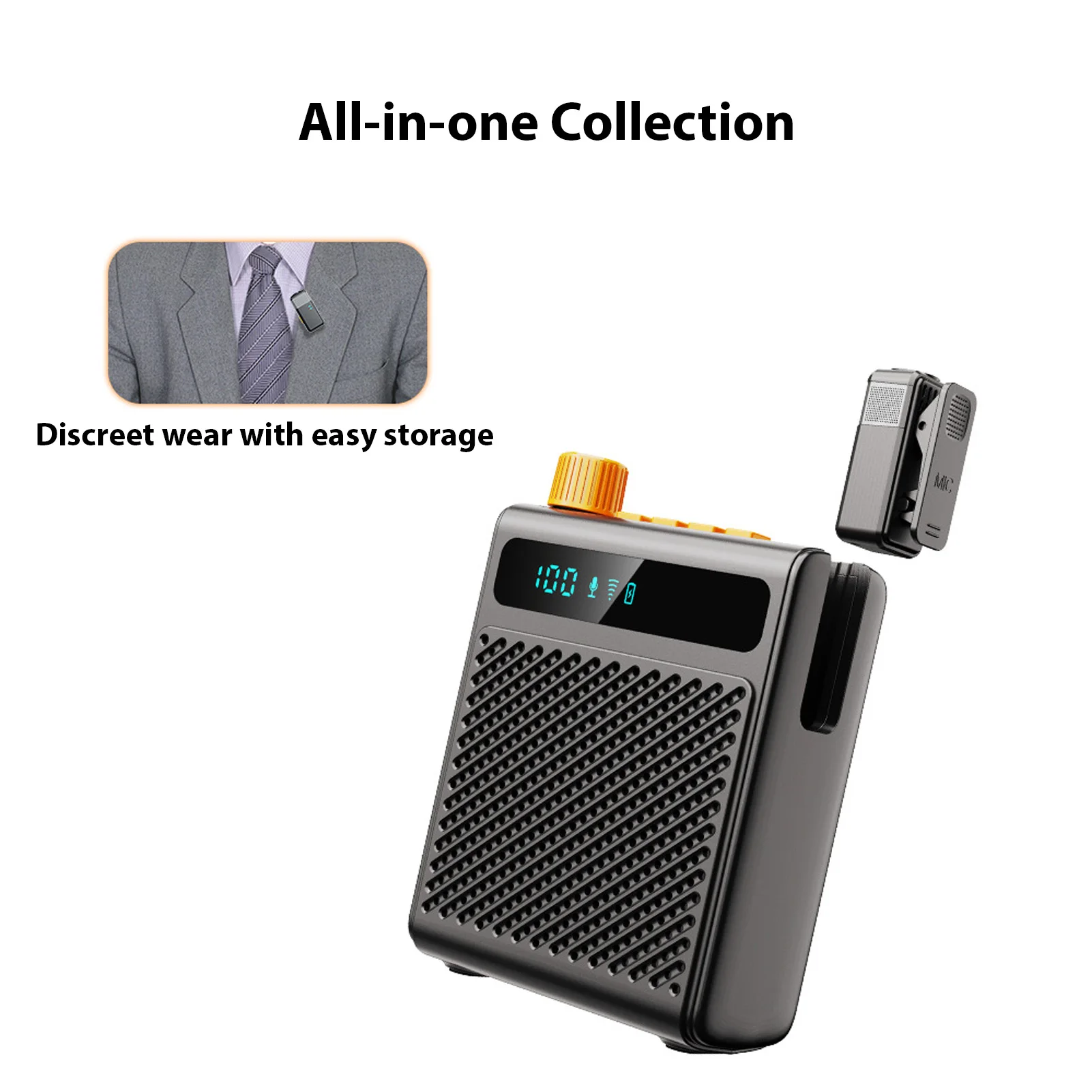 Беспроводной усилитель для микрофона без искажений, перезаряжаемый портативный усилитель голоса, петличный микрофон, электронные музыкальные аксессуары
Беспроводной усилитель для микрофона без искажений, перезаряжаемый портативный усилитель голоса, петличный микрофон, электронные музыкальные аксессуары