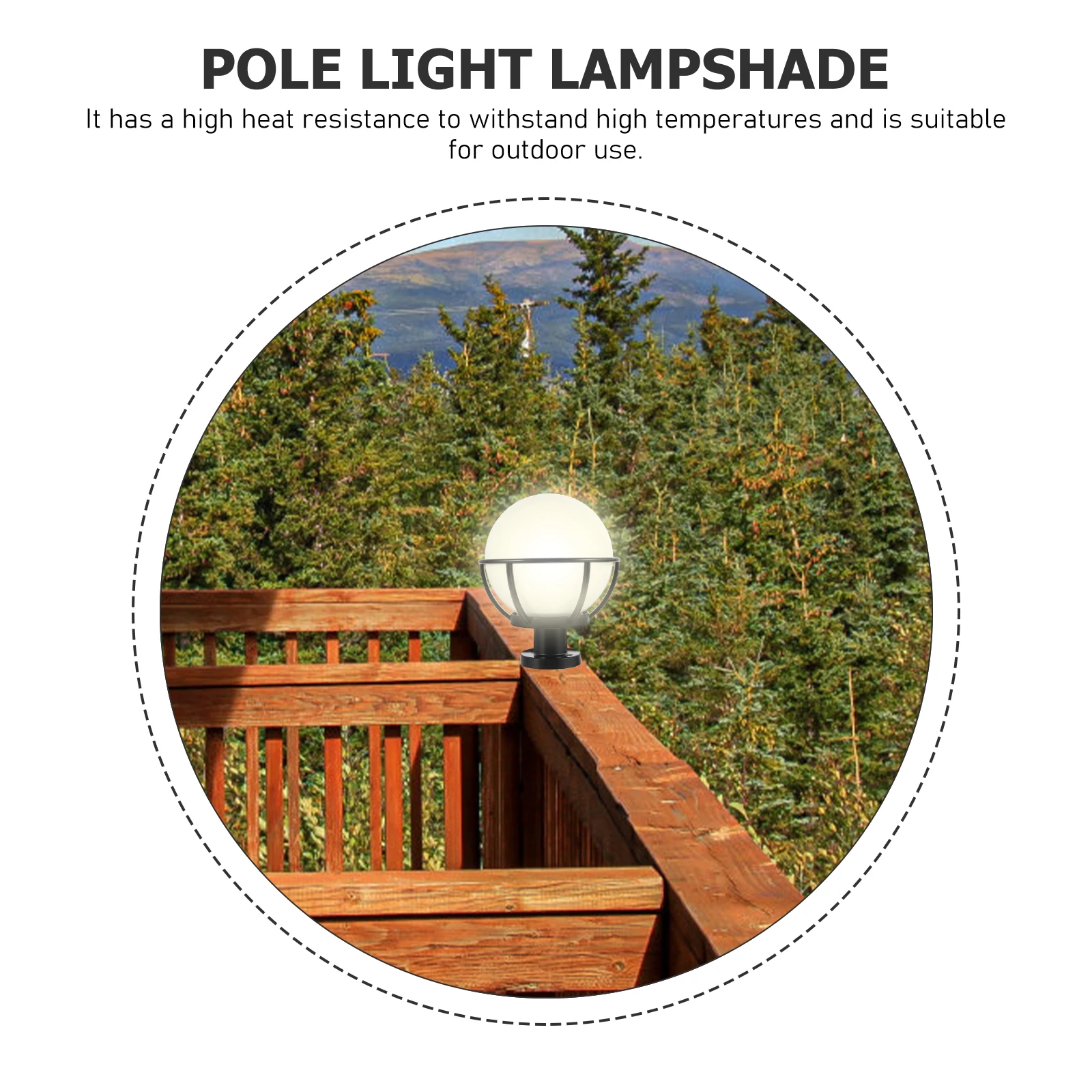 1 Set Of Outdoor Acrylic Globe Lampshade Elegant Fence Post Light Cover Decorative Garden Lamp Fixture
1 Set Of Outdoor Acrylic Globe Lampshade Elegant Fence Post Light Cover Decorative Garden Lamp Fixture