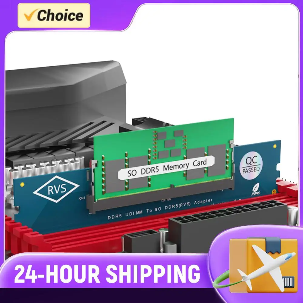 Laptop SO DDR5 RAM To Desktop DDR5 U-DIMM Adapter DDR5 SO-DIMM Gaming Laptop RAM Memory Module Memory Card Converter
Laptop SO DDR5 RAM To Desktop DDR5 U-DIMM Adapter DDR5 SO-DIMM Gaming Laptop RAM Memory Module Memory Card Converter