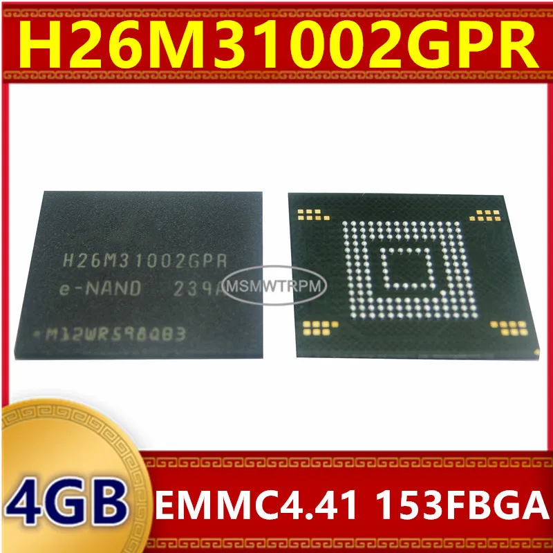 Memory Chip IC H26M31002GPR H26M31001HPR H26M31001GMR H26M31001FPR 4GB EMMC4.41 153FBGA Integrated Circuits New Original In Stoc
Memory Chip IC H26M31002GPR H26M31001HPR H26M31001GMR H26M31001FPR 4GB EMMC4.41 153FBGA Integrated Circuits New Original In Stoc