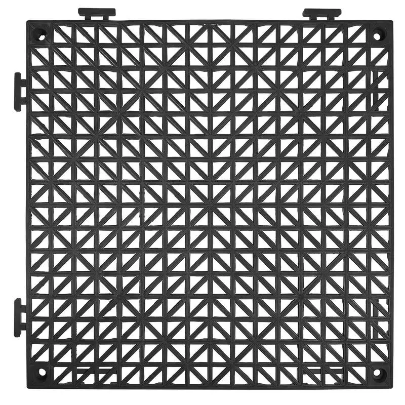 Splicing Floor Tiles 12" x 12" 12 Pack For Restroom Bathroom Kitchen, Modular PVC Interlocking Grids Drainage Holes Soft Surface Black Color
Splicing Floor Tiles 12" x 12" 12 Pack For Restroom Bathroom Kitchen, Modular PVC Interlocking Grids Drainage Holes Soft Surface Black Color