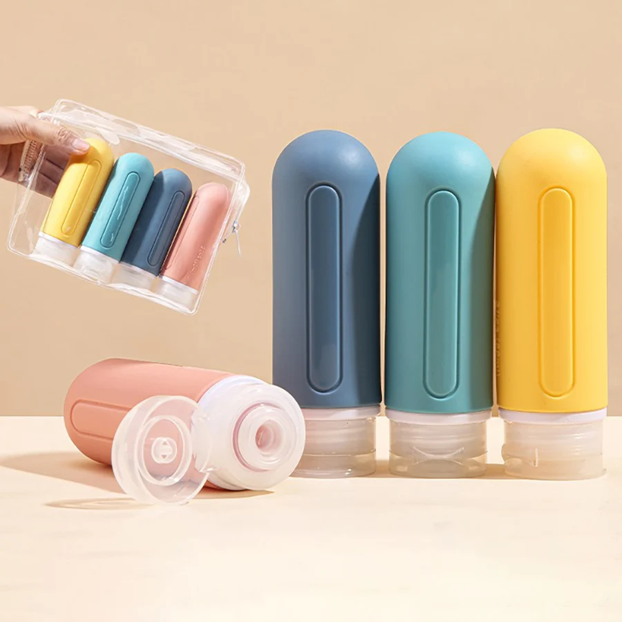 4 In 1 Travel Bottles Set For Traveling - Squeezable Silicone Bottles Travel Essential For Shampoo Conditioner Lotion Face Cream
4 In 1 Travel Bottles Set For Traveling - Squeezable Silicone Bottles Travel Essential For Shampoo Conditioner Lotion Face Cream
