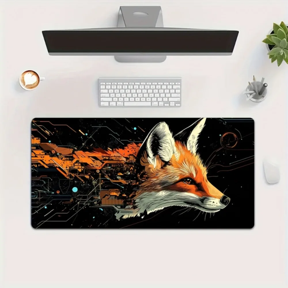 Large Cyberpunk Red Fox Extended Mouse Pad Circuit Board Design Non-Slip Desk Mat
Large Cyberpunk Red Fox Extended Mouse Pad Circuit Board Design Non-Slip Desk Mat