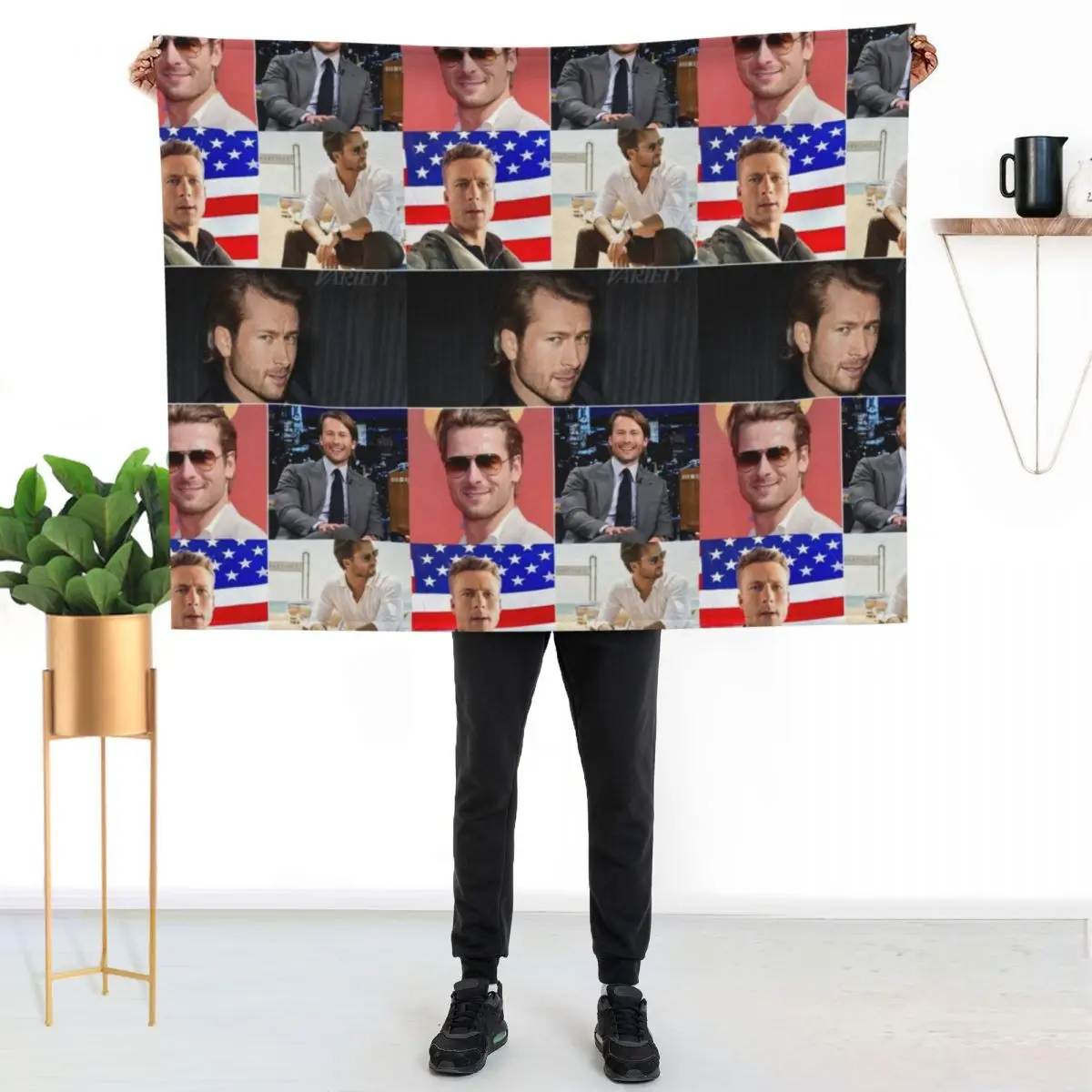 Glen Powell American actor Cool Photos Compilation Collage - 1 Throw Blanket Warm Comfortable Blanket for Office Napping
Glen Powell American actor Cool Photos Compilation Collage - 1 Throw Blanket Warm Comfortable Blanket for Office Napping