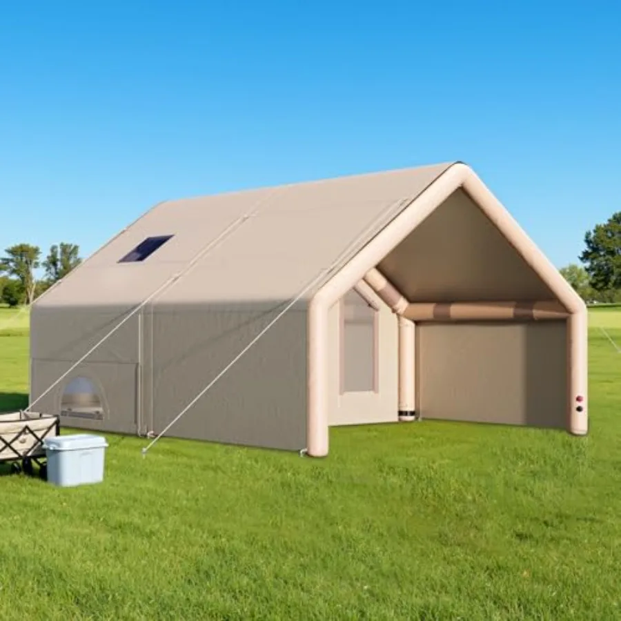 Canvas Bell Yurt Tent for Camping Waterproof Glamping Tent with Stove Jack Breathable Mesh Snowproof Spacious 4-Season Family S
Canvas Bell Yurt Tent for Camping Waterproof Glamping Tent with Stove Jack Breathable Mesh Snowproof Spacious 4-Season Family S