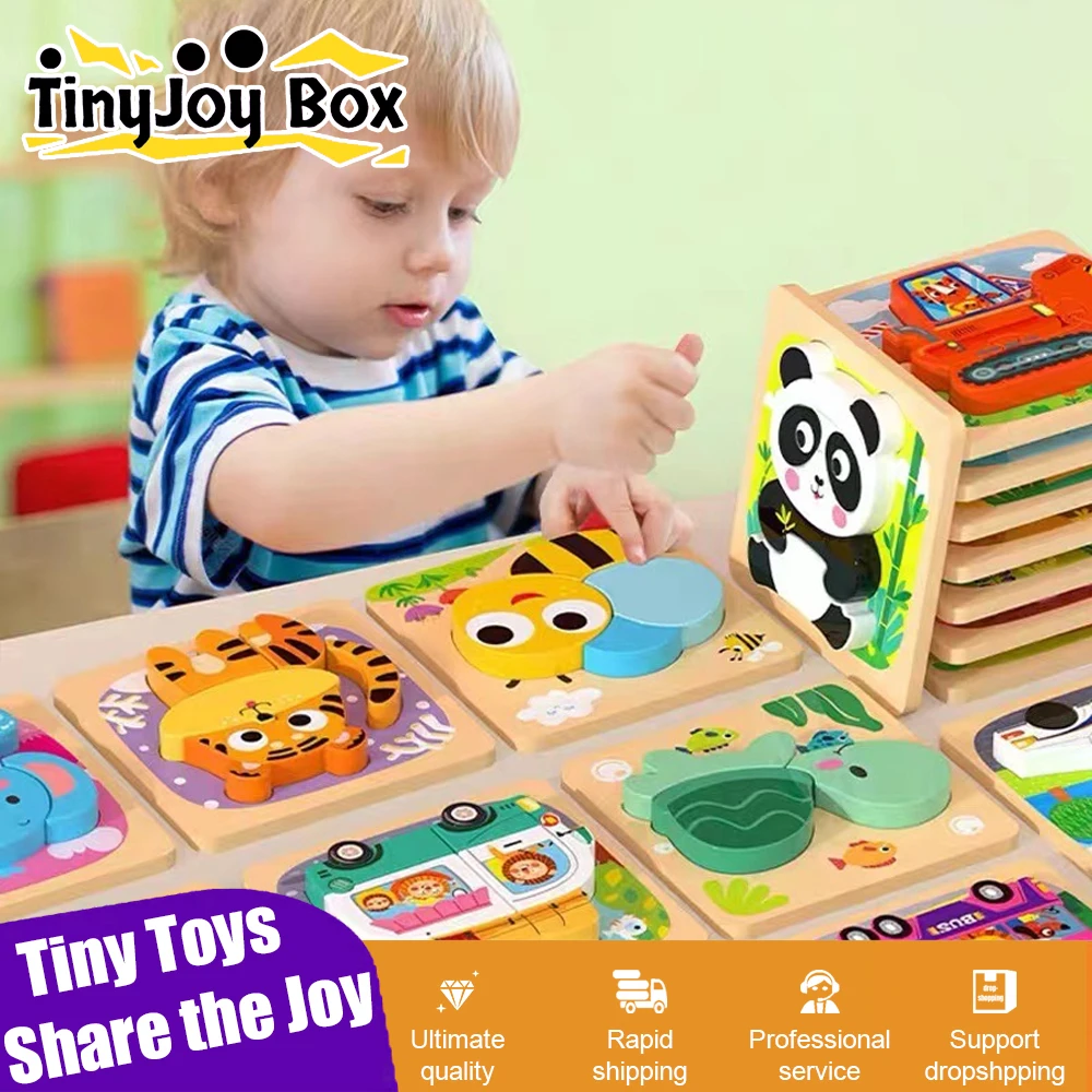3D Puzzle Cartoon Animals Montessorri Toys Education Wooden Block Learning Cognition Intelligence Game Colorful Baby Toys Gifts
3D Puzzle Cartoon Animals Montessorri Toys Education Wooden Block Learning Cognition Intelligence Game Colorful Baby Toys Gifts