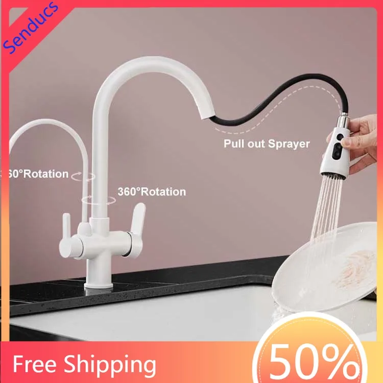 Hot Cold Pull Out Filter Kitchen Sink Faucets 3 Ways Pure Water Pull Down Kitchen Mixer Tap White Brass Hot Cold Kitchen Faucet
Hot Cold Pull Out Filter Kitchen Sink Faucets 3 Ways Pure Water Pull Down Kitchen Mixer Tap White Brass Hot Cold Kitchen Faucet