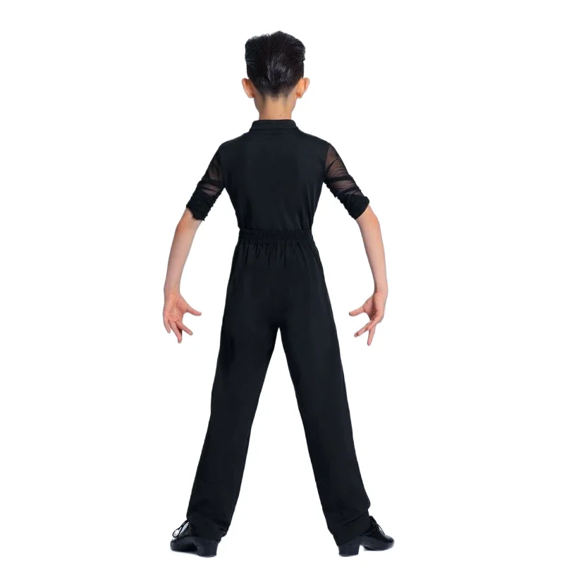 Boys Latin Dance Suit Professional Competition Practice Suit Long Sleeve Black Trousers Suit
Boys Latin Dance Suit Professional Competition Practice Suit Long Sleeve Black Trousers Suit