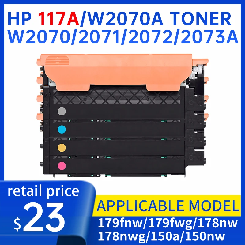 HP 117A Toner Cartridge with Filter 178nw 179fnw 150a 150nw 119A Compatible Printer Chip W2070A W2071A W2073A W2072A for Office
HP 117A Toner Cartridge with Filter 178nw 179fnw 150a 150nw 119A Compatible Printer Chip W2070A W2071A W2073A W2072A for Office