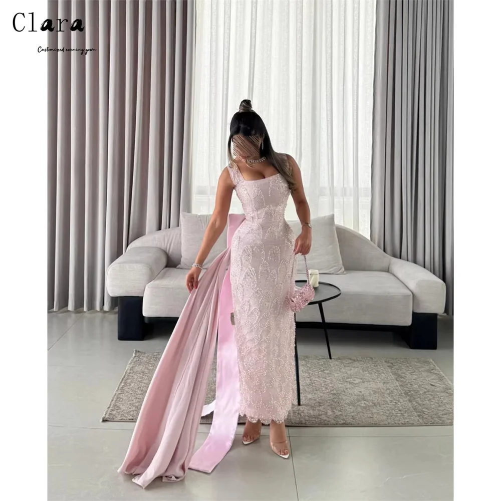 Clara Custom Pink Fishtail Strapless Sleeveless Prom Dress Luxurious Women's Evening Dresses Luxury 2025 Ball Gown Dresses Party
Clara Custom Pink Fishtail Strapless Sleeveless Prom Dress Luxurious Women's Evening Dresses Luxury 2025 Ball Gown Dresses Party