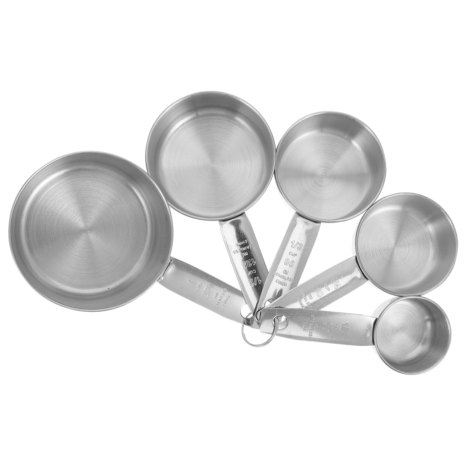 5pcs Stainless Steel Measuring Cup Set Kitchen Tool Scale Design Easy Clean Baking Measure Practical Storage Solution
5pcs Stainless Steel Measuring Cup Set Kitchen Tool Scale Design Easy Clean Baking Measure Practical Storage Solution