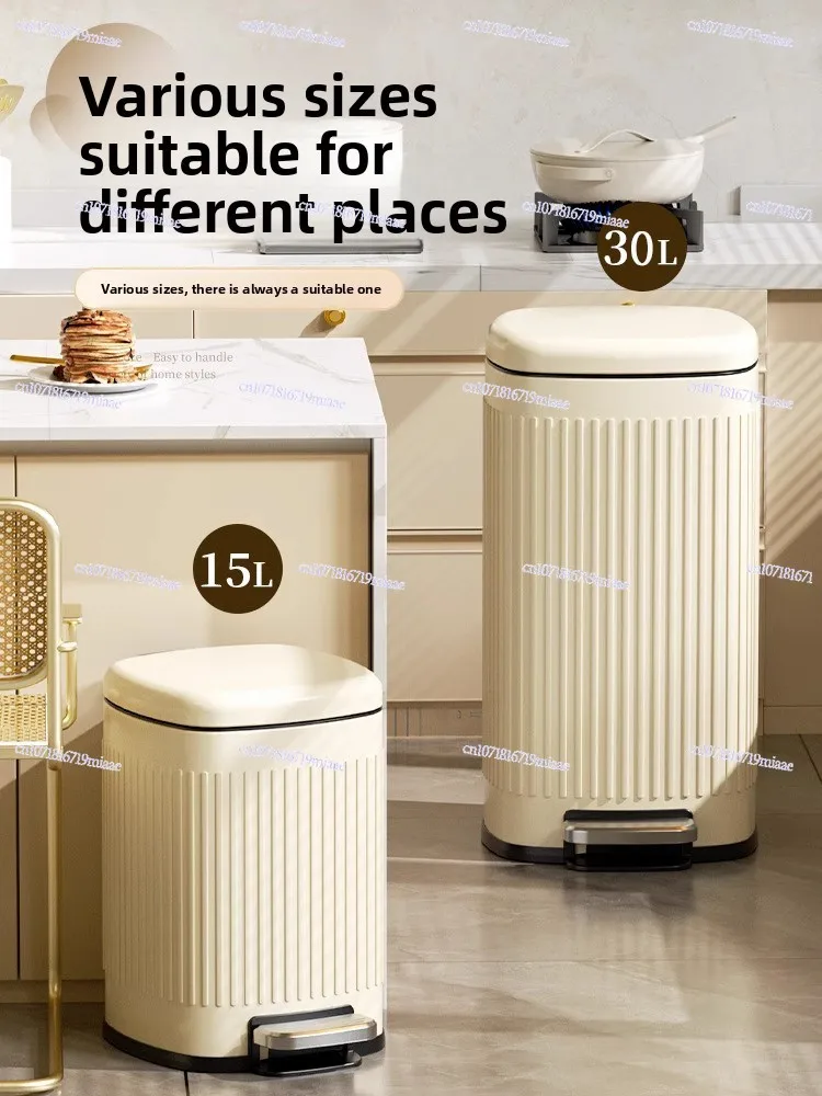 Trash Can Household Foot-operated Living Room Kitchen Bathroom Large Capacity Stainless Steel High Value Simple Sanitary Bucket
Trash Can Household Foot-operated Living Room Kitchen Bathroom Large Capacity Stainless Steel High Value Simple Sanitary Bucket