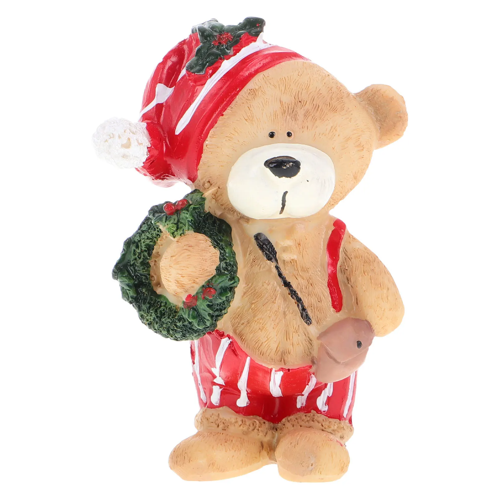 Sturdy Resin Christmas Bear Ornament for Indoor Outdoor Home Decor Mantel Shelf Tabletop Xmas Bear Festive Seasonal Decoration
Sturdy Resin Christmas Bear Ornament for Indoor Outdoor Home Decor Mantel Shelf Tabletop Xmas Bear Festive Seasonal Decoration