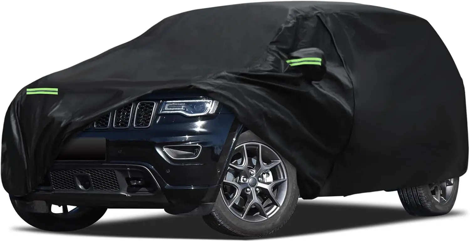 Custom Fit Car Cover for Jeep Grand Cherokee 2000-2026, Waterproof Sun Rain Protection with Door Zipper and Cotton Lining
Custom Fit Car Cover for Jeep Grand Cherokee 2000-2026, Waterproof Sun Rain Protection with Door Zipper and Cotton Lining