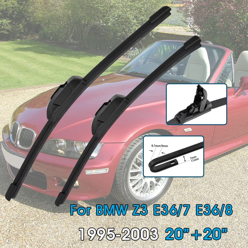 BROSHOO Car Wiper Blades 20"+20" For BMW Z3 E36/7 E36/8 1995-2003 Front Window Windscreen Windshield Wipers Auto Accessories
BROSHOO Car Wiper Blades 20"+20" For BMW Z3 E36/7 E36/8 1995-2003 Front Window Windscreen Windshield Wipers Auto Accessories