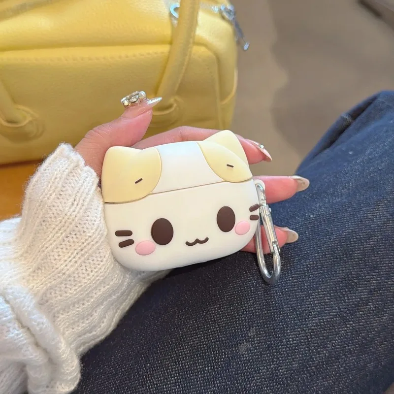 For AirPods Pro3 Pro2 3 4 Case Cute 3D Cream Cat Earphone Case Soft Silicone Protective Headphone Cover Anti-fall Sleeve Funda
For AirPods Pro3 Pro2 3 4 Case Cute 3D Cream Cat Earphone Case Soft Silicone Protective Headphone Cover Anti-fall Sleeve Funda