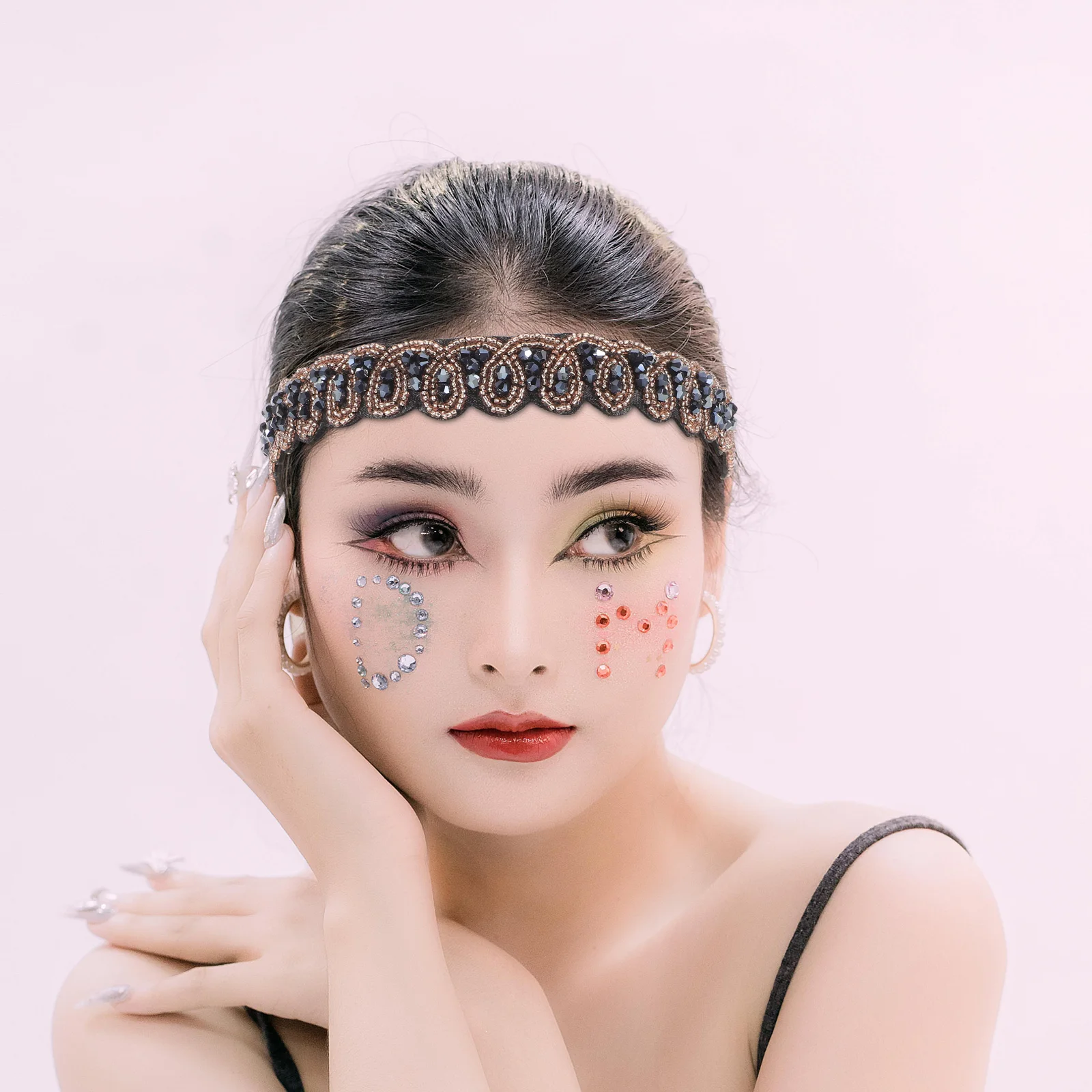 5pcs Beaded Elastic Headbands Rhinestone Embellished Sparkly Party Hairbands Stretchy Women Girls Fake Pearl Jewelry Hair
5pcs Beaded Elastic Headbands Rhinestone Embellished Sparkly Party Hairbands Stretchy Women Girls Fake Pearl Jewelry Hair