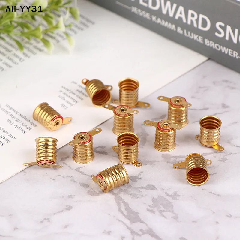 【Y3A】10Pcs E10 Screw Copper Lamps Base Bulb Small Electric Bead Lamp Holder Home Experiment Circuit Electrical Test Accessories
【Y3A】10Pcs E10 Screw Copper Lamps Base Bulb Small Electric Bead Lamp Holder Home Experiment Circuit Electrical Test Accessories