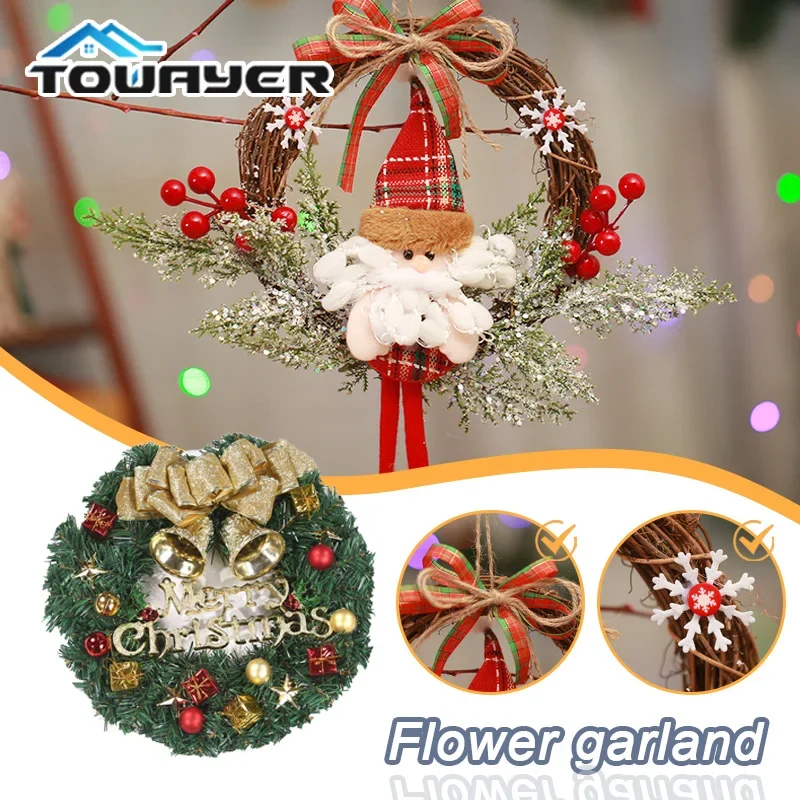 Christmas Decoration Wreath 30cm Simulated Flower Door Window Artificial Garland Christmas Tree Accessories for Party Festival
Christmas Decoration Wreath 30cm Simulated Flower Door Window Artificial Garland Christmas Tree Accessories for Party Festival