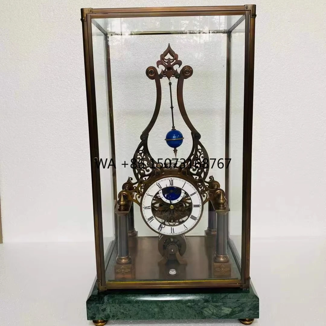 Антикварный латунный конический маятник во французском стиле, поворотный летающий шар, предохранитель, бесшумный стол-скелет, часы/полка/часы с фазой Луны
Антикварный латунный конический маятник во французском стиле, поворотный летающий шар, предохранитель, бесшумный стол-скелет, часы/полка/часы с фазой Луны