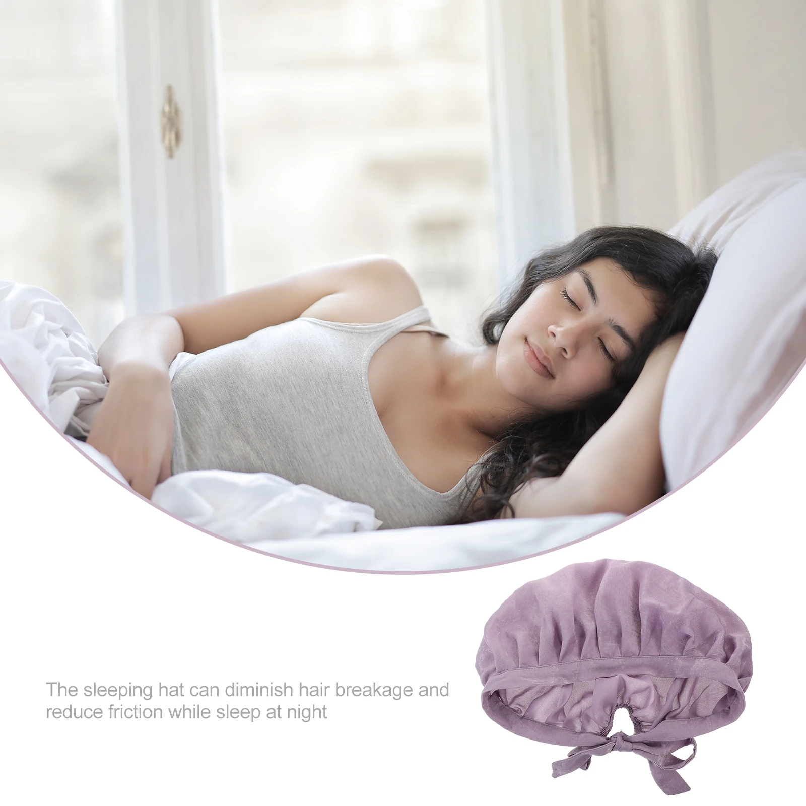 Sleep Hat Purple Elastic Bonnet No Trace for Sleeping Curls Hair Care Shower Make Up Practical Multi Functional
Sleep Hat Purple Elastic Bonnet No Trace for Sleeping Curls Hair Care Shower Make Up Practical Multi Functional