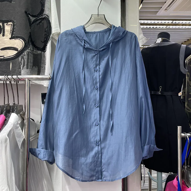2025 Spring Summer New Hoodie Loose Long Sleeve Thin Sunscreen Shirt Top Women's Casual Fashion Versatile Simple Shirt
2025 Spring Summer New Hoodie Loose Long Sleeve Thin Sunscreen Shirt Top Women's Casual Fashion Versatile Simple Shirt