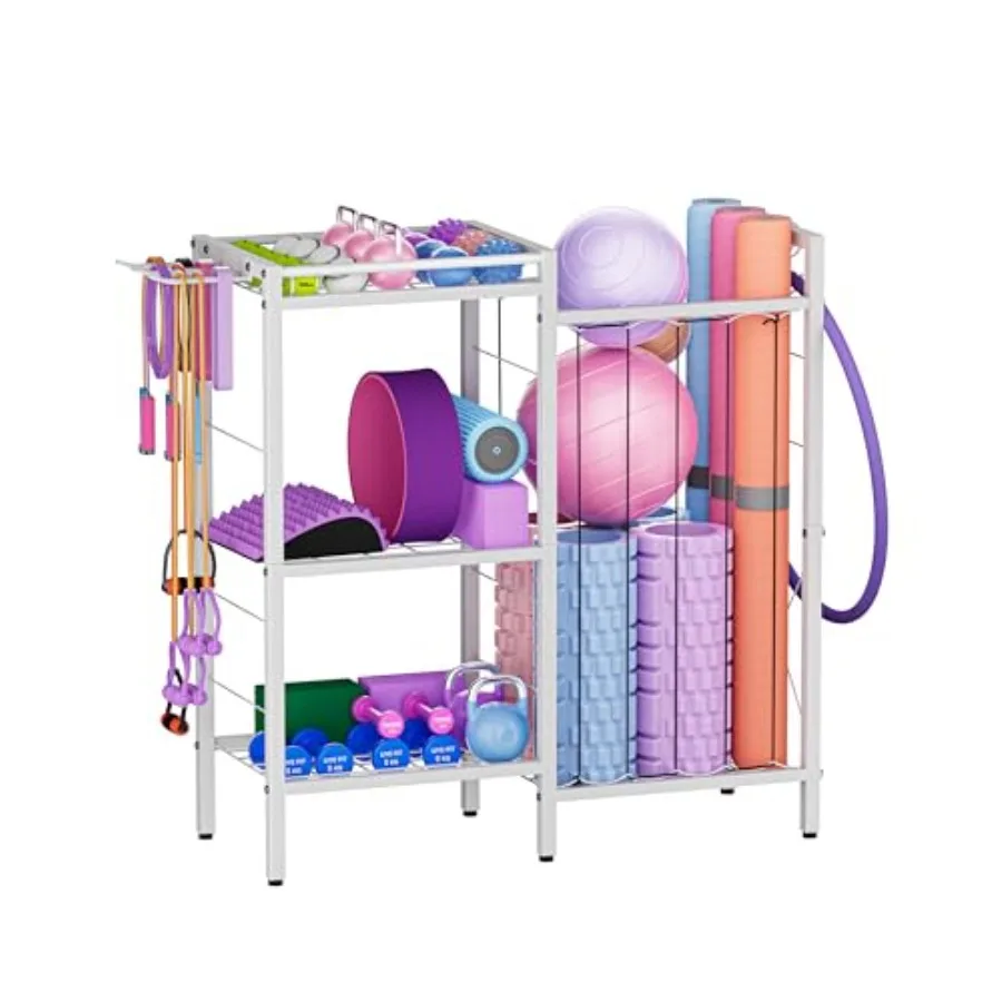 3 Tiers Dumbbells Yoga Mat Storage Rack with Elastic Straps for Kettlebells Foam Roller Resistance Bands Balls Workout Equipmen
3 Tiers Dumbbells Yoga Mat Storage Rack with Elastic Straps for Kettlebells Foam Roller Resistance Bands Balls Workout Equipmen