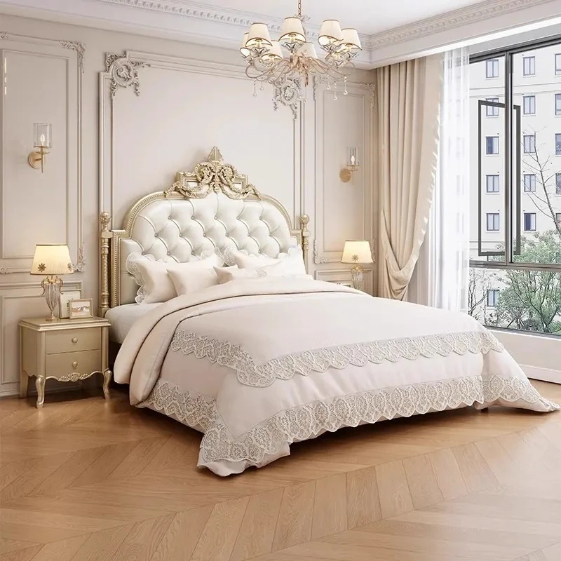 High End Luxury Princess Bed Designer King Size Girls Wooden Double Bed Frame Modern Storage Camas De Casal Bedroom Furniture
High End Luxury Princess Bed Designer King Size Girls Wooden Double Bed Frame Modern Storage Camas De Casal Bedroom Furniture