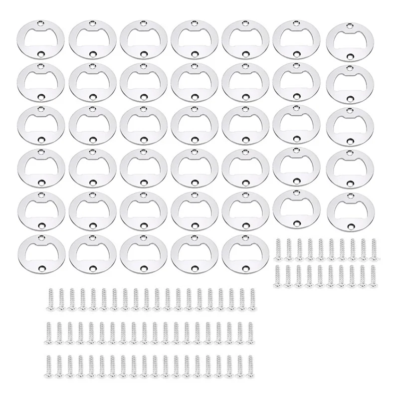 Y31A 40Pcs Bottle Opener Part with Screws, Round Beer Opener, Insert Beer Bottle Opener for Bar, Restaurant and Family
Y31A 40Pcs Bottle Opener Part with Screws, Round Beer Opener, Insert Beer Bottle Opener for Bar, Restaurant and Family