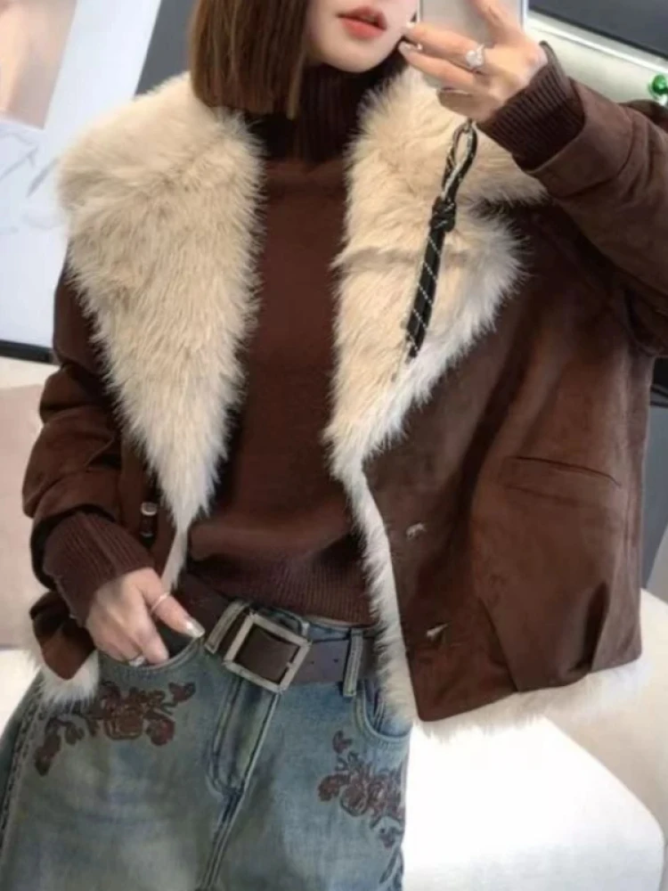 Женское модное пальто Laid-ba Plu с отложным воротником, свободного кроя, осенне-зимнее, повседневное, дышащее, с длинными рукавами
Женское модное пальто Laid-ba Plu с отложным воротником, свободного кроя, осенне-зимнее, повседневное, дышащее, с длинными рукавами