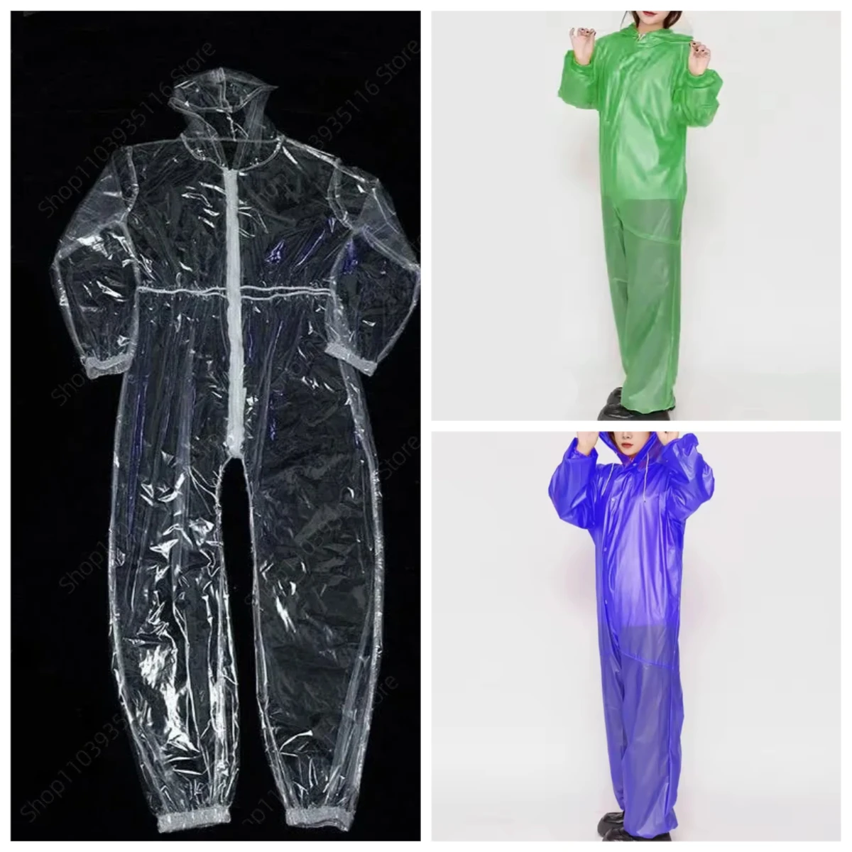Новый ПВХ прозрачный пластиковый комбинезон на молнии с капюшоном и длинными рукавами, боди для пар, водонепроницаемый, мягкий, гладкий, плащ для взрослых, пылезащитный
Новый ПВХ прозрачный пластиковый комбинезон на молнии с капюшоном и длинными рукавами, боди для пар, водонепроницаемый, мягкий, гладкий, плащ для взрослых, пылезащитный