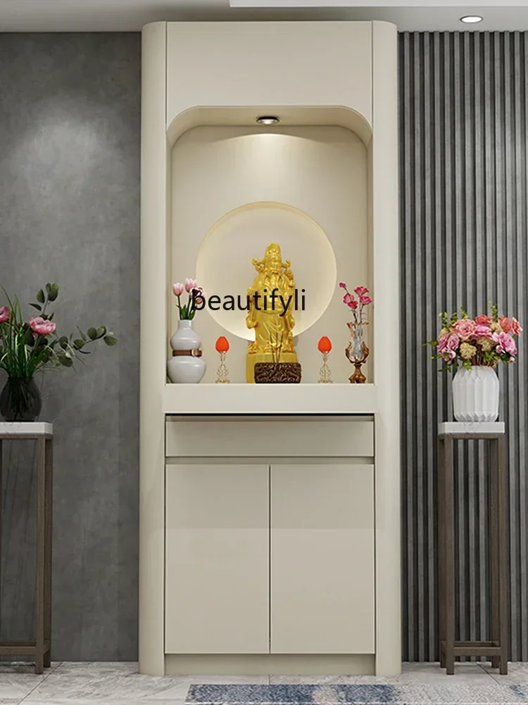 Buddha Niche New Chinese Style Clothes Closet Light Luxury Altar Cabinet Solid Wood Buddha Shrine Altar Incense Burner Table
Buddha Niche New Chinese Style Clothes Closet Light Luxury Altar Cabinet Solid Wood Buddha Shrine Altar Incense Burner Table