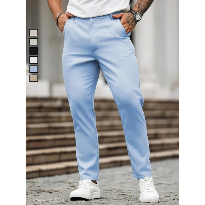 Men's Straight Leg Casual Trousers Comfortable Loose Fit Business Wear Spring Season Neutral Style Fashionable Pants
Men's Straight Leg Casual Trousers Comfortable Loose Fit Business Wear Spring Season Neutral Style Fashionable Pants