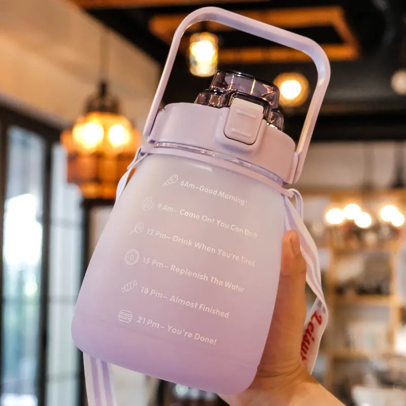 Large Capacity Frosted Sports Water Bottle with Shoulder Strap Portable Cup for Gym Outdoor Travel Hiking Reusable BPA Free
Large Capacity Frosted Sports Water Bottle with Shoulder Strap Portable Cup for Gym Outdoor Travel Hiking Reusable BPA Free