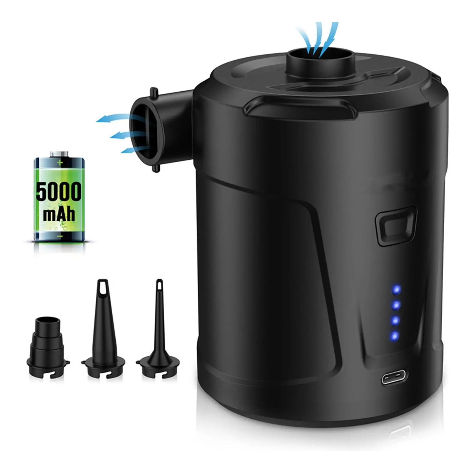 Electric Air Pump for Inflatable Air Mattress Camping Bed Pool Car Toys
Electric Air Pump for Inflatable Air Mattress Camping Bed Pool Car Toys