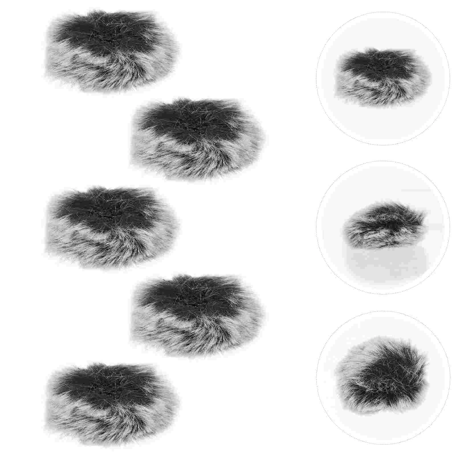 5 Pcs Microphone Noise Shield Protector Plush Covers Earphone Accessory Faux Clip-on Windproof Sleeve
5 Pcs Microphone Noise Shield Protector Plush Covers Earphone Accessory Faux Clip-on Windproof Sleeve