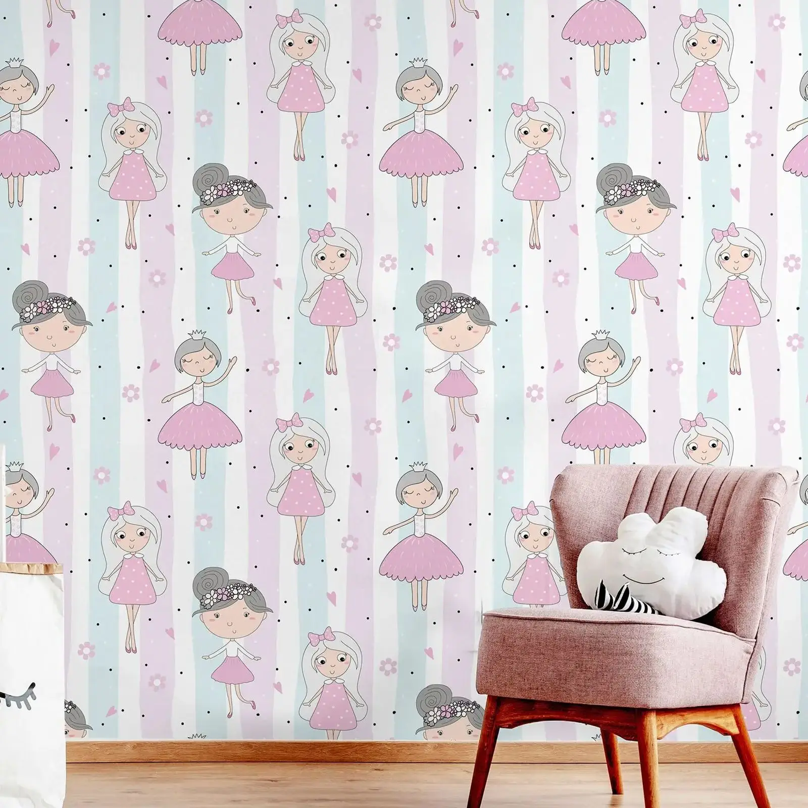 Pink Cartoon Wallpaper With Girls in Dresses ,Cute Girl Wall Mural For Kids Room Decor,Peel and Stick Wall Mural Or Traditional
Pink Cartoon Wallpaper With Girls in Dresses ,Cute Girl Wall Mural For Kids Room Decor,Peel and Stick Wall Mural Or Traditional