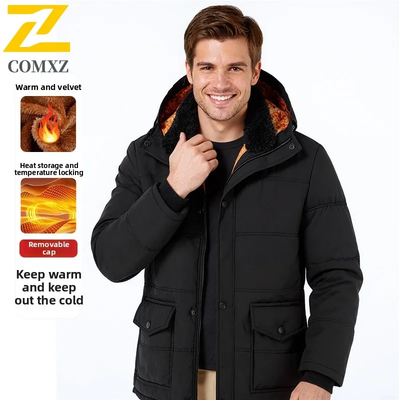 Мужское хлопковое пальто, новая модель 2025 года, бархатная утолщенная изоляция, морозостойкая и теплая парка с капюшоном, уличная зимняя хлопковая куртка
Мужское хлопковое пальто, новая модель 2025 года, бархатная утолщенная изоляция, морозостойкая и теплая парка с капюшоном, уличная зимняя хлопковая куртка