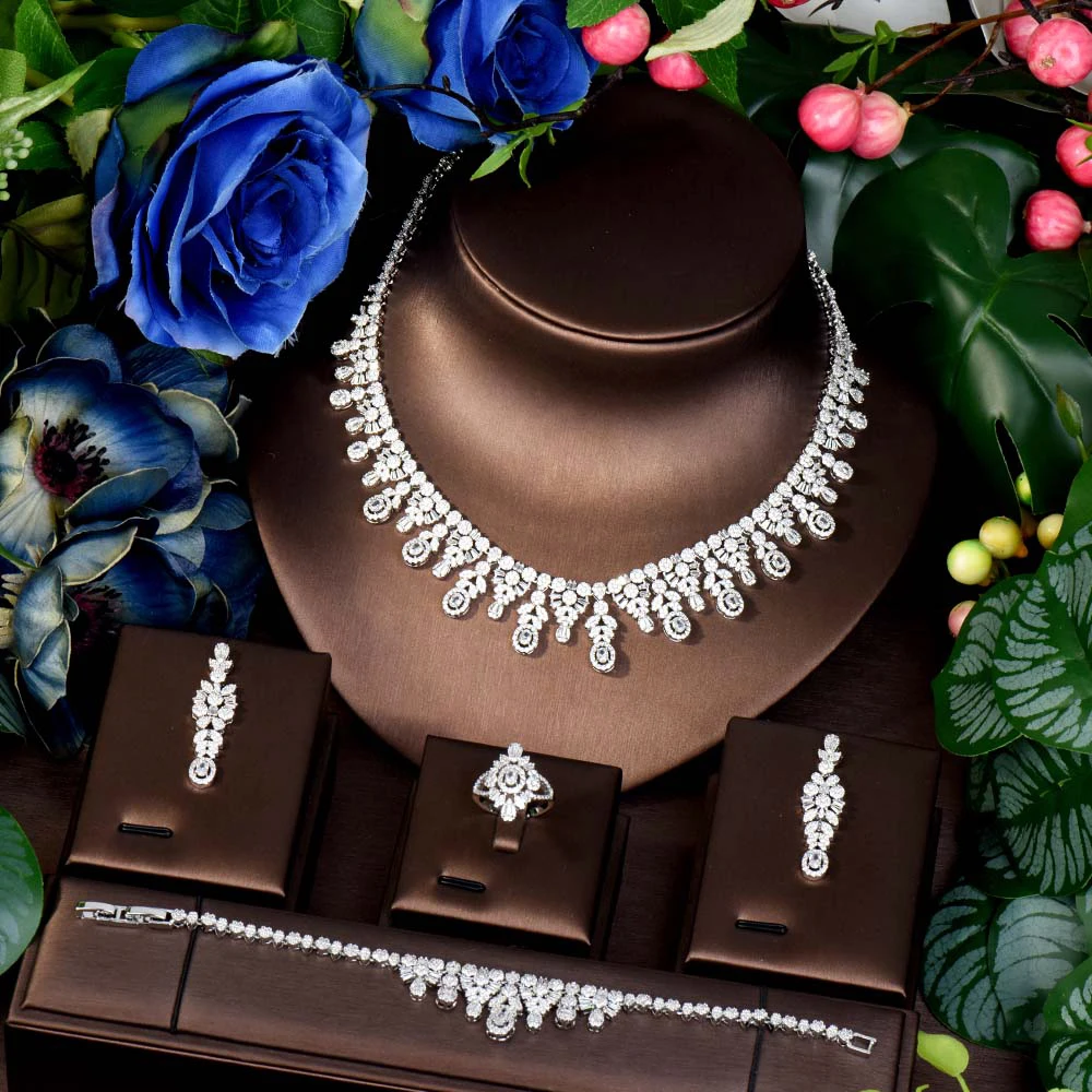 HIBRIDE Top AAA Accessories Hong Kong Style Jewellery Necklace Earrings Set Bridal Wedding Party Dress Holiday for Women S-408
HIBRIDE Top AAA Accessories Hong Kong Style Jewellery Necklace Earrings Set Bridal Wedding Party Dress Holiday for Women S-408