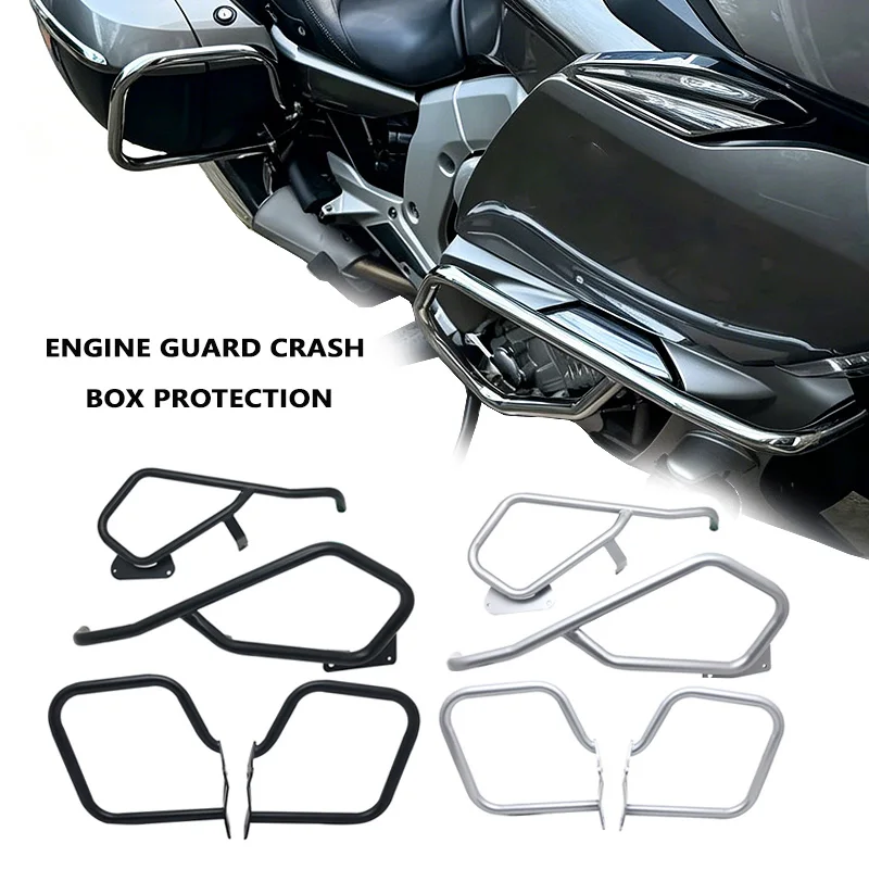 For BMW K1600GT K1600GTL K1600 GT/GTL 2011-2024 Engine Guard Saddlebag Side Box Protection Frame Bumper Highway Crash Bar
For BMW K1600GT K1600GTL K1600 GT/GTL 2011-2024 Engine Guard Saddlebag Side Box Protection Frame Bumper Highway Crash Bar