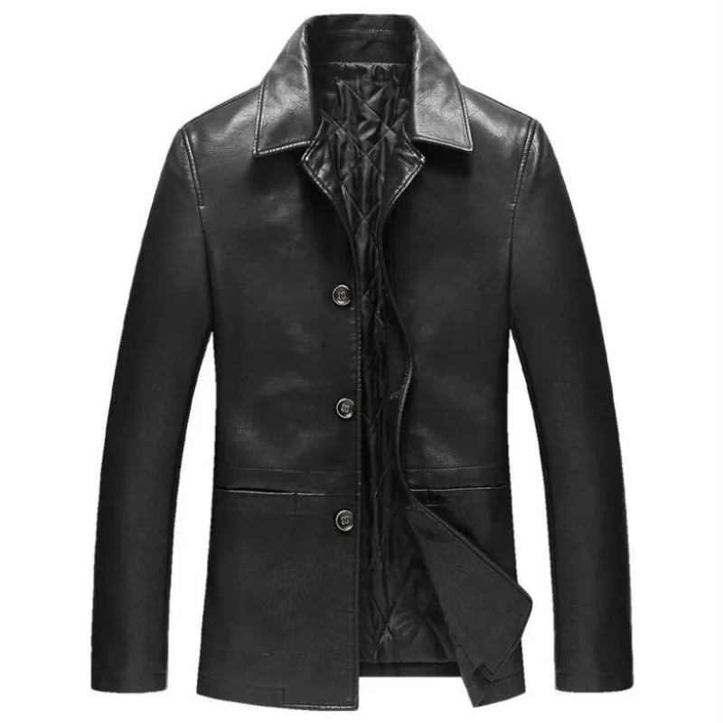 Winter Classical Motorcycle Business Soft Leather Jackets Men Leather Jacket Thick Moto Coats Size 4XL
Winter Classical Motorcycle Business Soft Leather Jackets Men Leather Jacket Thick Moto Coats Size 4XL