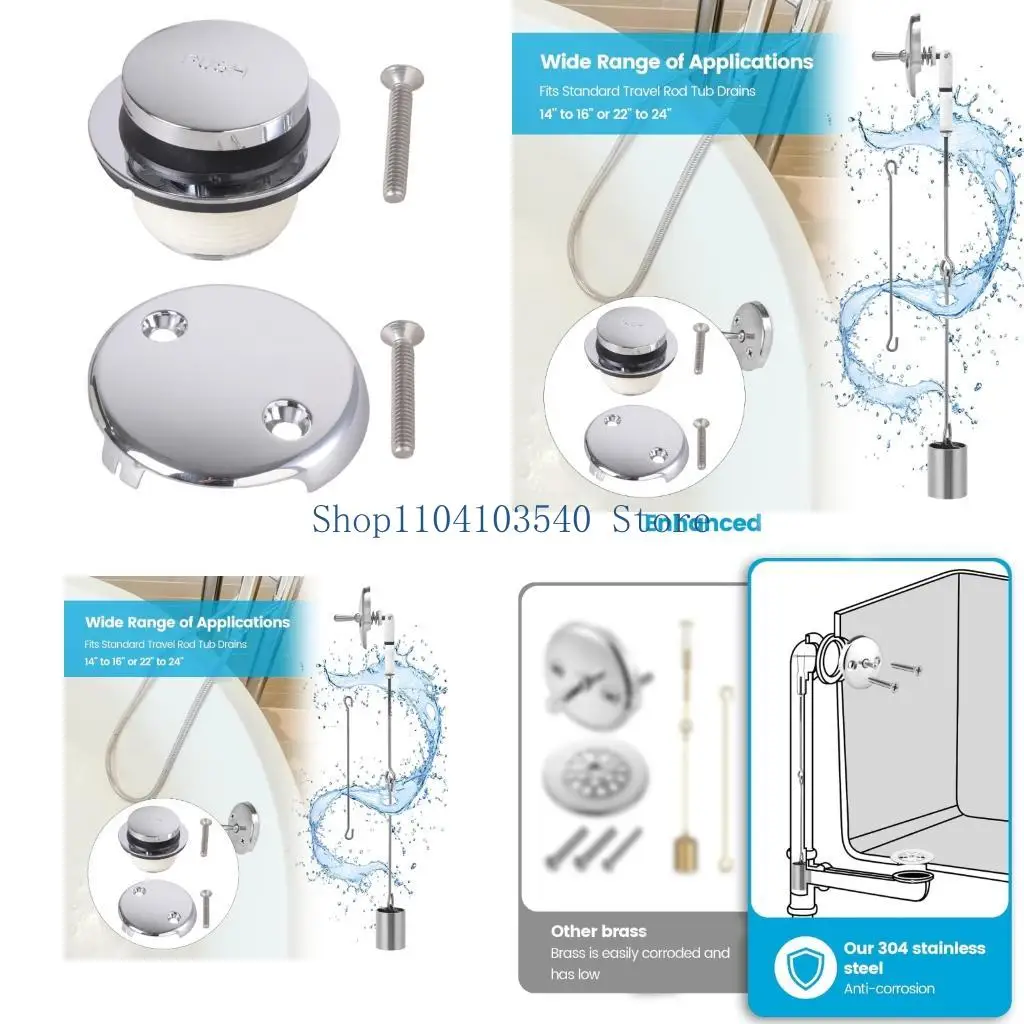 02DC Stainless Steel Bath Tub Drain Replacement Bathtub Drain Assembly Bath Tub Accessories For Enhances Durability
02DC Stainless Steel Bath Tub Drain Replacement Bathtub Drain Assembly Bath Tub Accessories For Enhances Durability