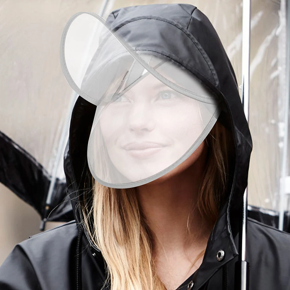 2 Pcs Rain Ponchos Coat Hat Brim for Raincoat Face Protector Plastic Shield Transparent Cap
2 Pcs Rain Ponchos Coat Hat Brim for Raincoat Face Protector Plastic Shield Transparent Cap