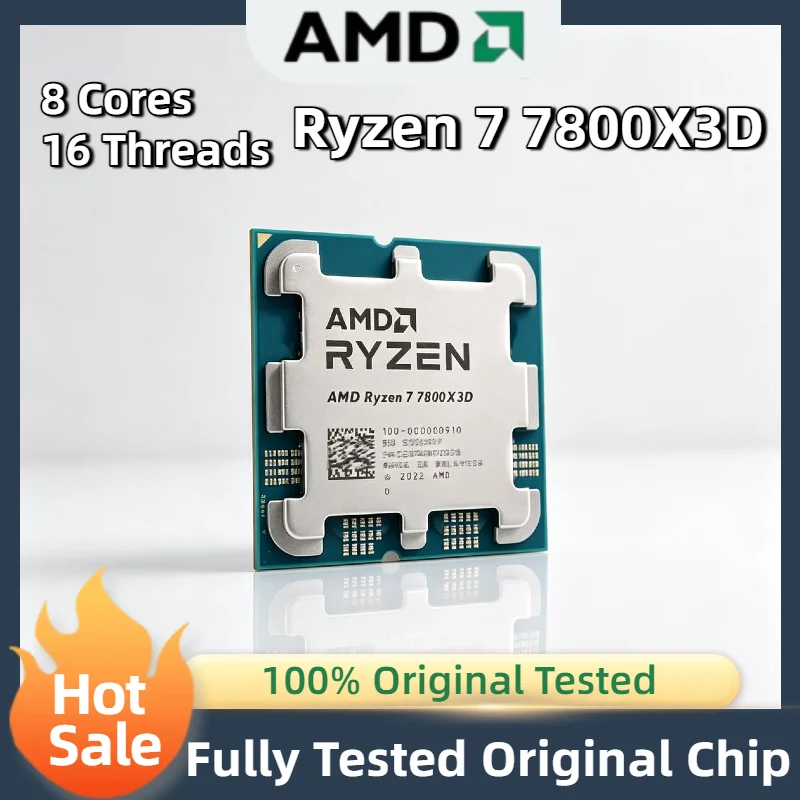 AMD Ryzen 7 7800X3D 8 Core 16 Thread 5.0GHz 5nm B650 AM5 96M L3 Cache R7 Processor 120W Tray No Fan Pro
AMD Ryzen 7 7800X3D 8 Core 16 Thread 5.0GHz 5nm B650 AM5 96M L3 Cache R7 Processor 120W Tray No Fan Pro