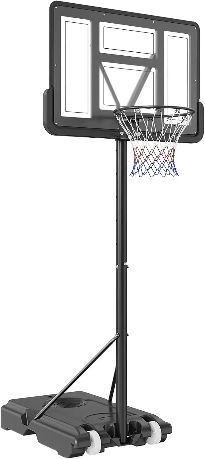 Basketball Hoop 44-54 Inch PC Backboard, 4.4-10FT Adjustable Height Portable Goal for Indoor Outdoor Court Teens Adults
Basketball Hoop 44-54 Inch PC Backboard, 4.4-10FT Adjustable Height Portable Goal for Indoor Outdoor Court Teens Adults