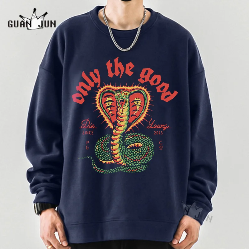 Only The Good Men Sweatshirts Casual Long Sleeve Hooded Snake Graphic Hoodie Hip Hop Harajuku Streetwear Oversized Clothing
Only The Good Men Sweatshirts Casual Long Sleeve Hooded Snake Graphic Hoodie Hip Hop Harajuku Streetwear Oversized Clothing