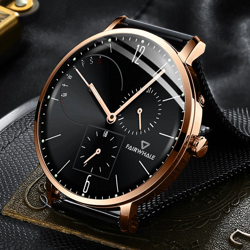 Mark Fairwhale men's multifunctional business quartz watch, sporty and casual wristwatch, a must-have for travel and parties
Mark Fairwhale men's multifunctional business quartz watch, sporty and casual wristwatch, a must-have for travel and parties