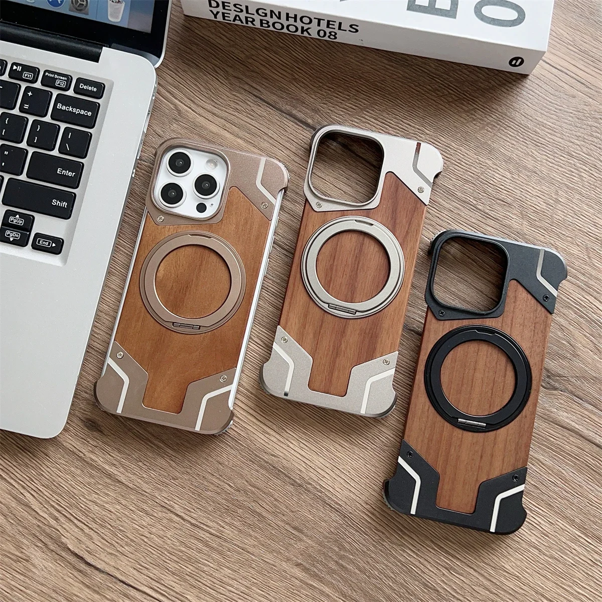 Aluminum Alloy Frameless Magnetic Holder MagSafe Phone Case For iPhone 16 13 14 15 Pro Max Plus Metal Frame Walnut Bumper Cover
Aluminum Alloy Frameless Magnetic Holder MagSafe Phone Case For iPhone 16 13 14 15 Pro Max Plus Metal Frame Walnut Bumper Cover